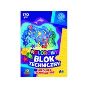 Astra Barvni papir A4, 10 listov, 170 g/m2, mešanica motivov, 106021007