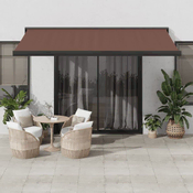 Tenda na automatsko uvlacenje smeda 400 x 300 cm
