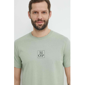 Bombažna kratka majica Marc OPolo moška, zelena barva, 423201251070