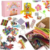 WOWO Crafts for Kids - Ustvarjalni komplet za ustvarjanje za otroke - 1200 elementov