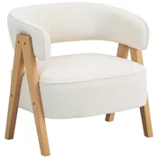 Homestar Naslanjač 70x64x71 cm Bela