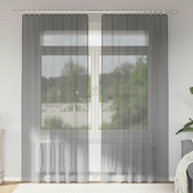 Voile zavjese s petljama 2 kom tamnosive 140x245 cm