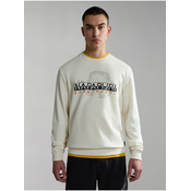 Mens Cream Sweatshirt NAPAPIJRI Iceberg - Mens