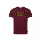LONSDALE Majica Classic  zlato-rumena / burgund / črna