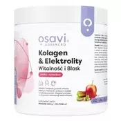 Osavi - Kolagen in elektroliti Vitalnost in sijaj, jabolko-rabarbara + 300 g