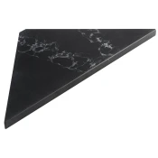 ABELINE Rockstone kotna polica 250x250mm, črna attica - Črna - 250x12x250 mm - Sapho - ABELINE - 24 - Trdna površina - 250 - Polica: vogal - Kvadratni - 250 - 12 - 250 - 14
