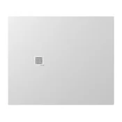 TRENECA Tuš pladenj iz litega marmorja 120x100 cm, ki ga je mogoče rezati po vaših željah, bela mat - Bela mat barva - 120x100x3 cm - Polysan - TRENECA - 24 - Liti marmor - 1200 - Pravokotni - 1000 - 30 - 90 - 14
