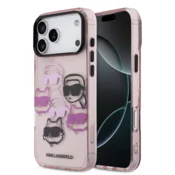 Originalen KARL LAGERFELD MagSafe ovitek iPhone 17 Pro Max - Roza - KLHCP17XHMCHKCOP