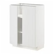 METOD Podni element s policama/2 vrata, bela/Stensund bela, 60x37 cm