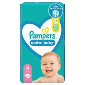 Pampers Active Baby Pelene, Jumbo Pack Maxi, Velicina 4, Maxi, 62 komada