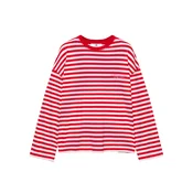 Pull&Bear Majica rdeča/bela