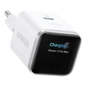 Anker Nano polnilec 45W USB-C beli pametni prikaz
