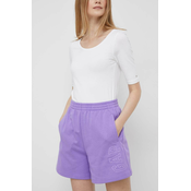 Kratke hlače GAP ženski, vijolična barva