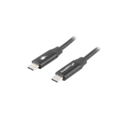 Lanberg Cable Lanberg USB C macho/macho 1m Quick Charge 4.0 Negro, (21396078)