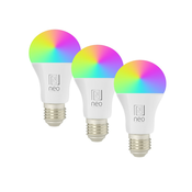 Immax NEO 07712C - SET 3x LED RGB+CCT Zatemnitvena žarnica NEO LITE Wi-Fi Smart E27/9W/230V