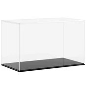 Vidaxl Razstavna škatla prozorna 31x17x19 cm akril