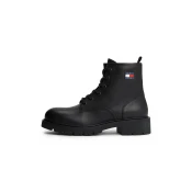 Tommy Jeans Gležnarji z vezalkami črna