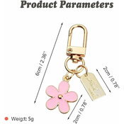 Generic Womens keychain, bag decoration flower keychain car keychain pendant suitable for wallet, handbag, headphone box decoration, (21066461)