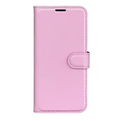 Etui Litchi za iPhone 16e - roza