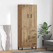 Highboard s ladicama 2 pcs Umjetnicki hrast 69,5 x 34 x 180 cm