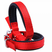 Ovratnica za pse - komfort tekstilna, rdeča barva 40cm