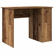 Vidaxl Pisalna miza iz starega lesa 100x55x75 cm Izoblikovan les