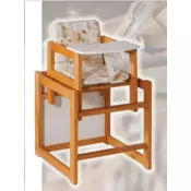 Drvena stolica za hranjenje beba - drvena stolica za hranjenje 2u1