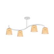 Ugradbeni luster LUCEA 4xE27/60W/230V bijela/narancasta
