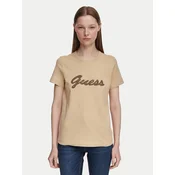 Guess Majica W6YI29 K4348 Bež Regular Fit