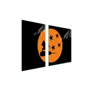shumee STEKLENI KROŽNIK IN DESKA ZA REZANJE 100x52 ANIME