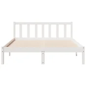 shumee vidaXL Raztegljiva postelja brez vzmetnice, 160x220 cm, masivni borov les