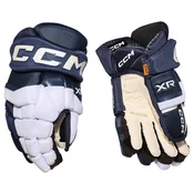 Hokejske rokavice CCM Tacks XR PRO White/Navy Junior 12”