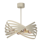 Luster na šipci SPARKLE 4xE27/15W/230V bež