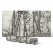 shumee Nedrseča podloga za pisalno mizo z vzorcem skice sepia gozda 120x60 cm