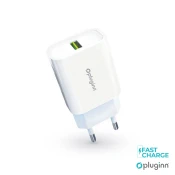 Kućni punjač Pluginn PI-D48/ 5V/ 2.4A/ 12W sa lightning kablom beli CE