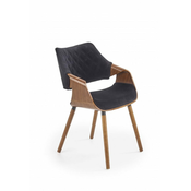 eoshop Jedilni stol K396, oreh/črna