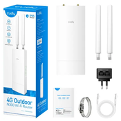 Cudy LT500 Outdoor 4G LTE Cat 4 AC1200 Wi-Fi Route, Nano SIM Slot, 10/100 Mbps WAN/LAN