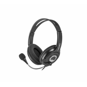 BEAR 2, Stereo Headset with Volume Control, 3.5mm Stereo, Black