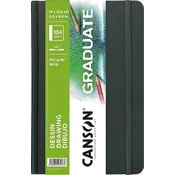 Canson Book Hardbound Long Side Graduate Drawing Skicirka 21,6 x 14 cm 160 g Portrait
