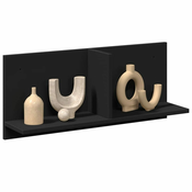 Zidni ormaric crni 70 x 16,5 x 30 cm od konstruiranog drva