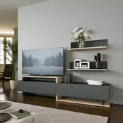 Liven TV komoda Herc, Antracit/Sonoma