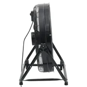 Vidaxl Industrijski bobnasti ventilator 60 cm 172,5 W črn