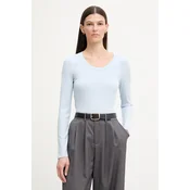 Calvin Klein majica z dolgimi rokavi ženska z modalom