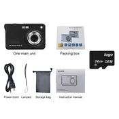 INF Digitalni fotoaparat K09 s kartico 32GTF - Ujemite vsak trenutek Black, (5000116951)