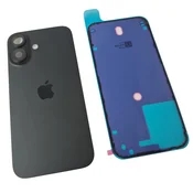 Originalni zadnji ovitek ORG Plecki Grade A za Apple iPhone 16, črn