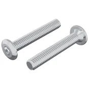 Vidaxl Vijak za zaklep glave 2 szt. srebrna M6 x 35 mm Jeklo
