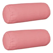 Vidaxl Prevleka za blazino 2 kos HEERLEN Roza Premer 15 x 40 cm Blago
