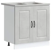 Vidaxl Kuhinjski element Kalmar Betonsko siva 80 x 46 x 81,5 cm