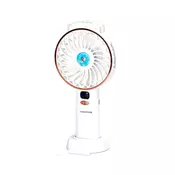 Aigostar - Punjivi džepni ventilator 5W/5V 2400mAh USB bela