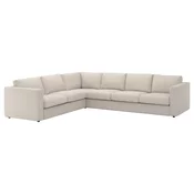 VIMLE Ugaona sofa, 5-sed, Gunnared bež